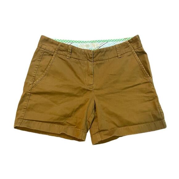 J.Crew Women's Chino Dark Khaki Shorts. Classic Twill. Size 2. City Fit. - Picture 1 of 6